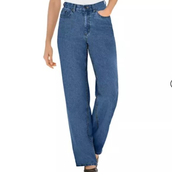 Woman Within Denim - WOMAN WITHIN RELAXED FIT JEANS